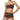 Female model wearing a brown seamless strapless top and shorts set, showcasing a comfortable and minimalistic design on a white background