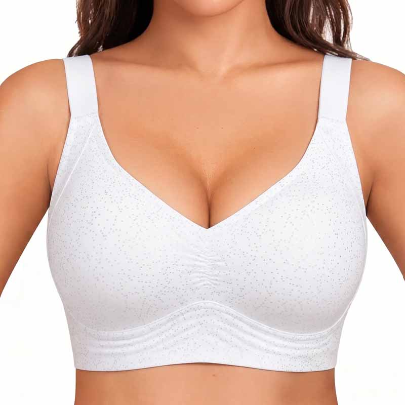 VRCÔMFY Women Wirefree Bras Full Coverage No Underwire Everyday Bras（OZB)