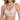 VRCOMFY Pink Leopard Print Bralette - Pale Pink & White V-Neck Wireless Bra - Comfortable For Everyday Wear
