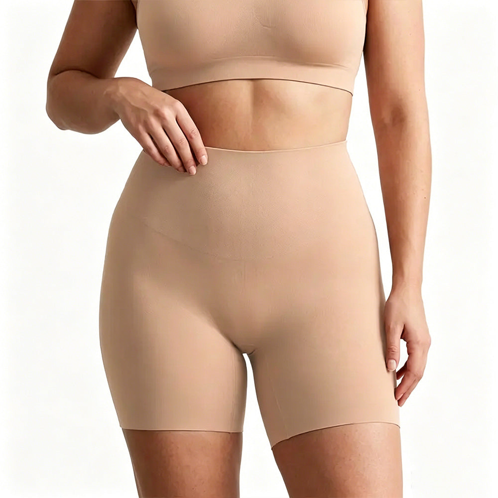 Beige shapewear on a white background