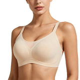 VRCÔMFY Jelly Wireless Bras for Women Seamless Mesh Bralette