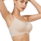 VRCÔMFY Jelly Wireless Bras for Women Seamless Mesh Bralette